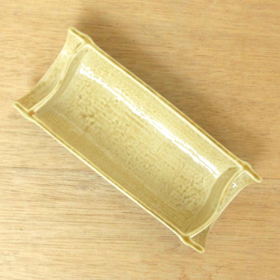 皿 刺身皿 向付 黄瀬戸竹割向付 おしゃれ 和食器 業務用 美濃焼 皿 刺身皿 向付 黄瀬戸竹割向付 おしゃれ 和食器 業務用 美濃焼