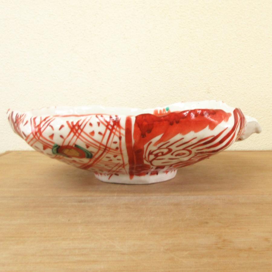 未使用　赤絵 色絵 練込　片口鉢 楽天市場】美濃焼 志野 赤絵 片口 盛鉢 約24cm 大鉢 サラダ 揚げ物