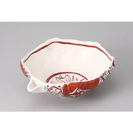 鉢 ボウル 盛り鉢 片口鉢 志野赤絵8.0鉢 24.5cm おしゃれ 和食器 業務