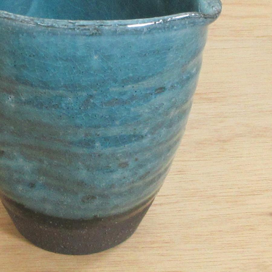 徳利 冷酒器 片口 ブルー粉引 土物 陶器 日本酒 おしゃれ 業務用 美濃
