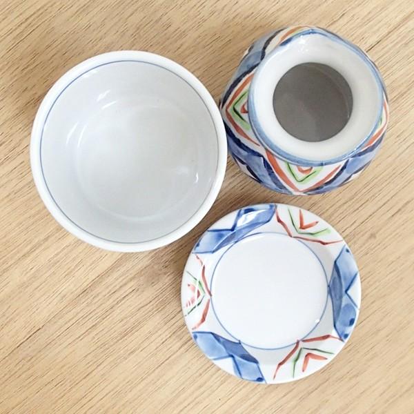 そば猪口 薬味皿 そば徳利 セット 京格子 おしゃれ 業務用 美濃焼