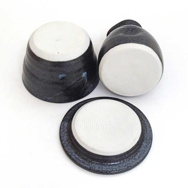 そば猪口 薬味皿 そば徳利 セット 黒潮 おしゃれ 業務用 美濃焼