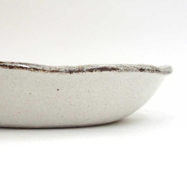 鉢 ボウル 中鉢 白唐津楕円鉢 おしゃれ 和食器 業務用 美濃焼 24a115