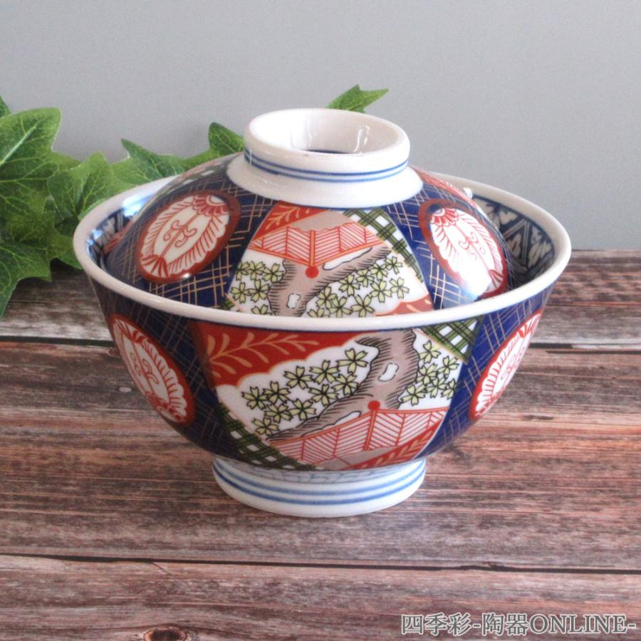 丼 錦小桜 5.0反蓋丼 蓋付き おしゃれ 器 和食器 業務用 美濃焼 24a548