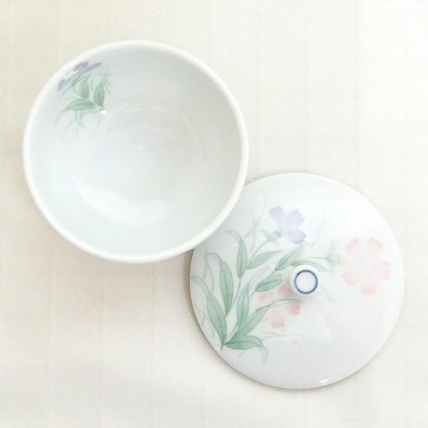 湯飲み 蓋付き湯呑み茶碗 ナデシコ 湯呑み おしゃれ 業務用 美濃焼
