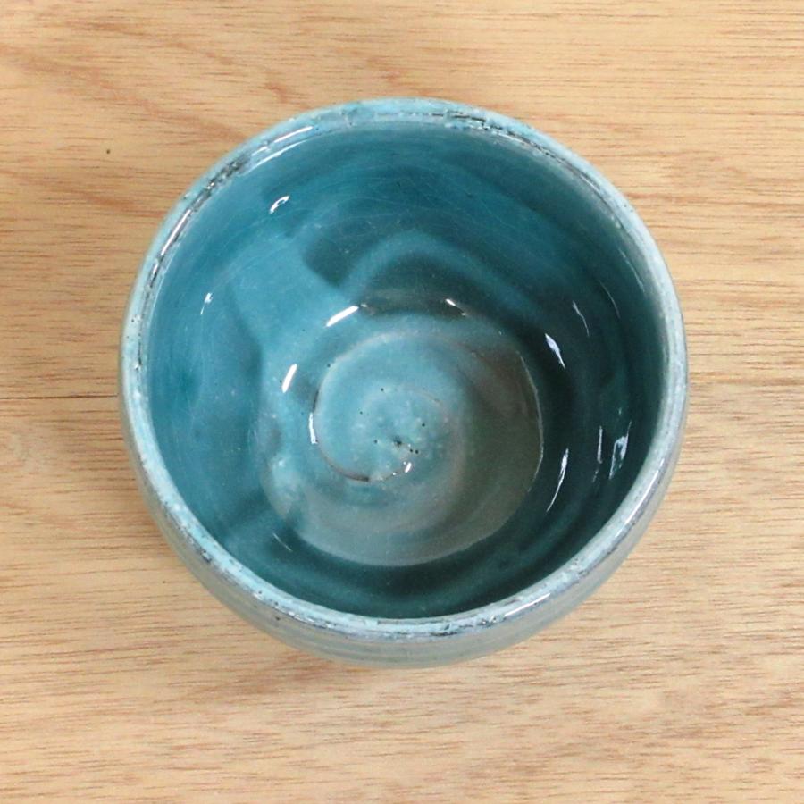 湯呑み 湯飲み 湯のみ茶碗 いっぷく碗 ブルー粉引椀 業務用 24a594-16