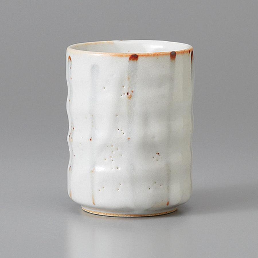 湯呑み茶碗 湯呑み 湯飲み 湯のみ茶碗 玉湯呑 渋草口茶流 業務用 和食器 美濃焼