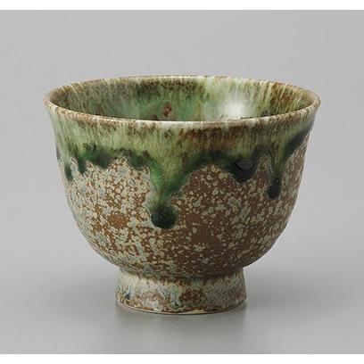 備前焼　ごま　高台にレリーフ　酒器　フリーカップ 　1個　湯呑茶碗 湯呑み 230ml たっぷり碗 M.STYLE コップ 陶器 美濃焼 日本製