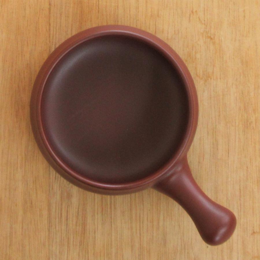アヒージョ鍋 直火OK 片手鍋 ブラウン おしゃれ 洋食器 業務用 美濃焼