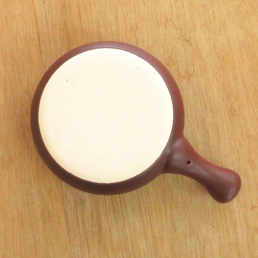 アヒージョ鍋 直火OK 片手鍋 ブラウン おしゃれ 洋食器 業務用 美濃焼