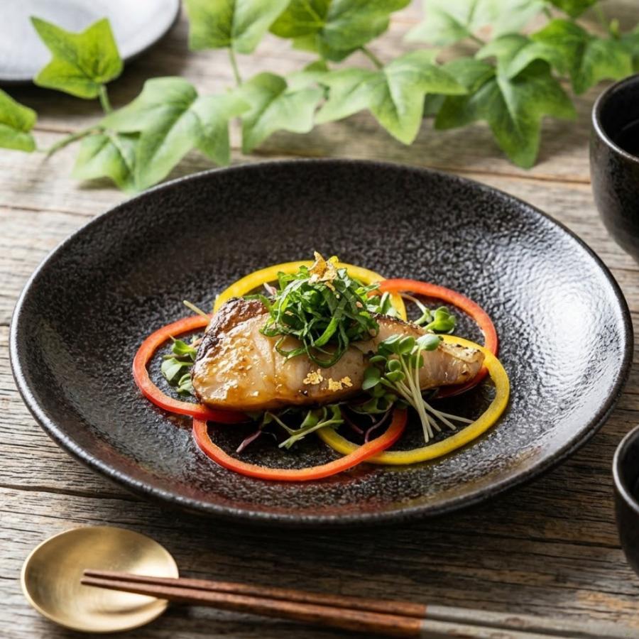 皿 21cm深皿 パスタ皿 カレー皿 黒耀 おしゃれ 業務用 食器 和風中華