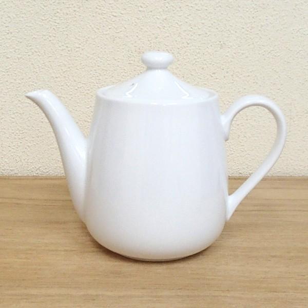 ティーポット 白 大 強化磁器 業務用食器 カフェ 食器 日本製 y12-146