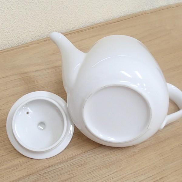 ティーポット 白 大 強化磁器 業務用食器 カフェ 食器 日本製 y12-146
