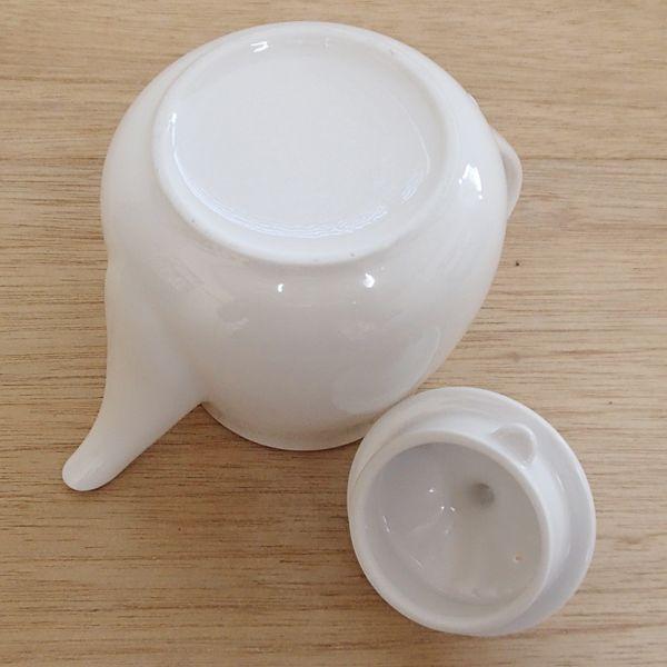 ティーポット 白 小 強化磁器 業務用食器 カフェ 食器 日本製 y12-146