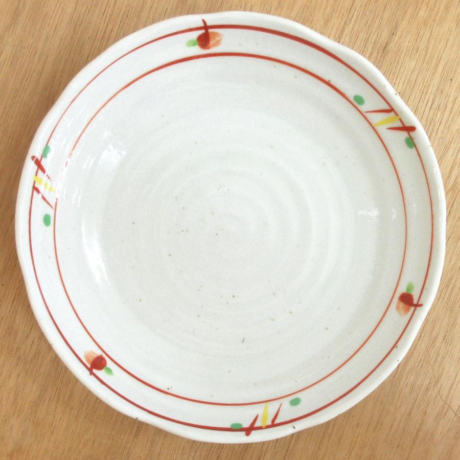 皿 パスタ皿 カレー皿 赤絵平安8.0麺皿 そば皿 23cm おしゃれ 業務用