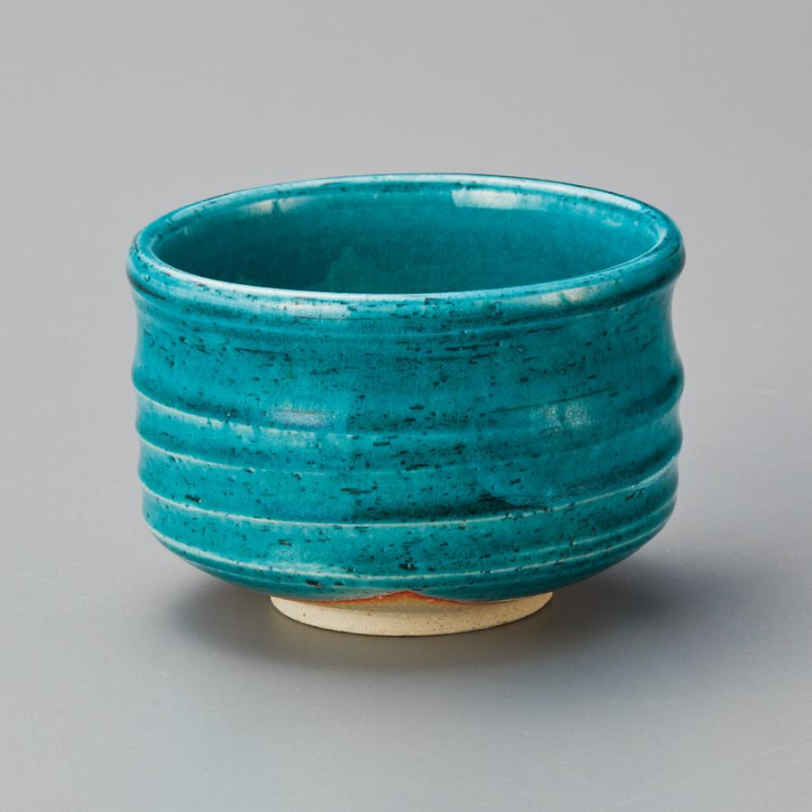 抹茶茶碗 エメラルド抹茶碗 美濃焼 25d41003-230 : 四季彩-陶器ONLINE