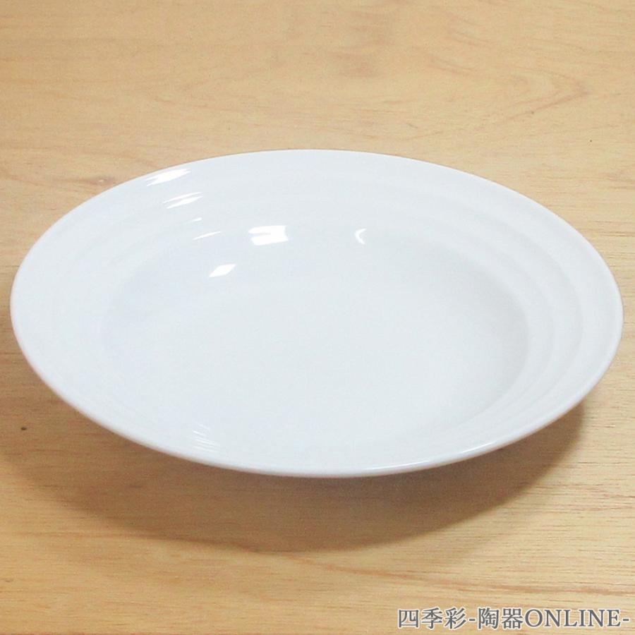 皿 スープ皿 パスタ皿 22cm 深皿 線段 白 おしゃれ 業務用 洋食器 日本