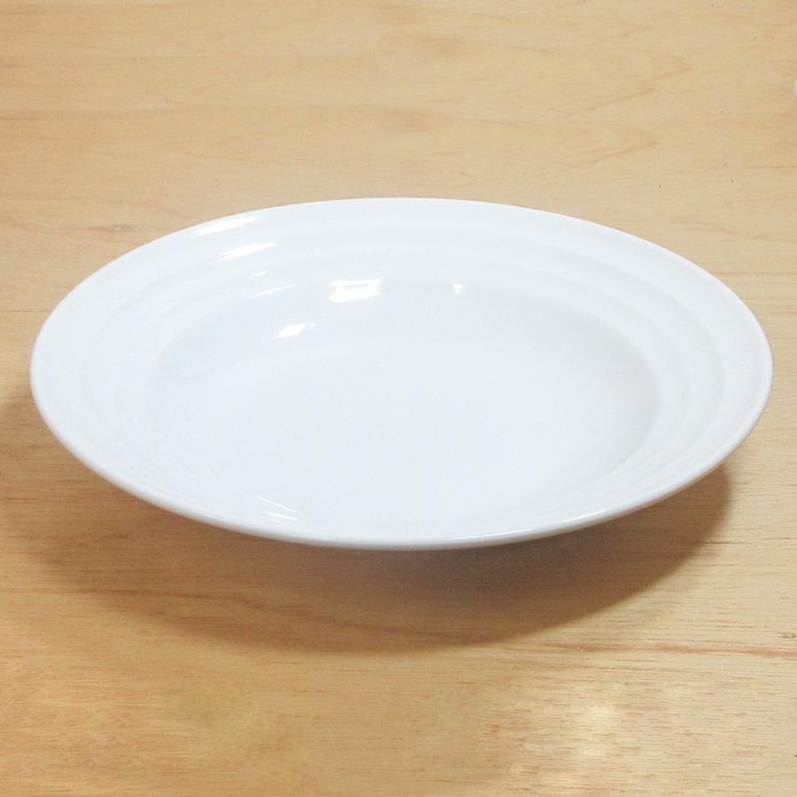 皿 スープ皿 パスタ皿 22cm 深皿 線段 白 おしゃれ 業務用 洋食器 日本