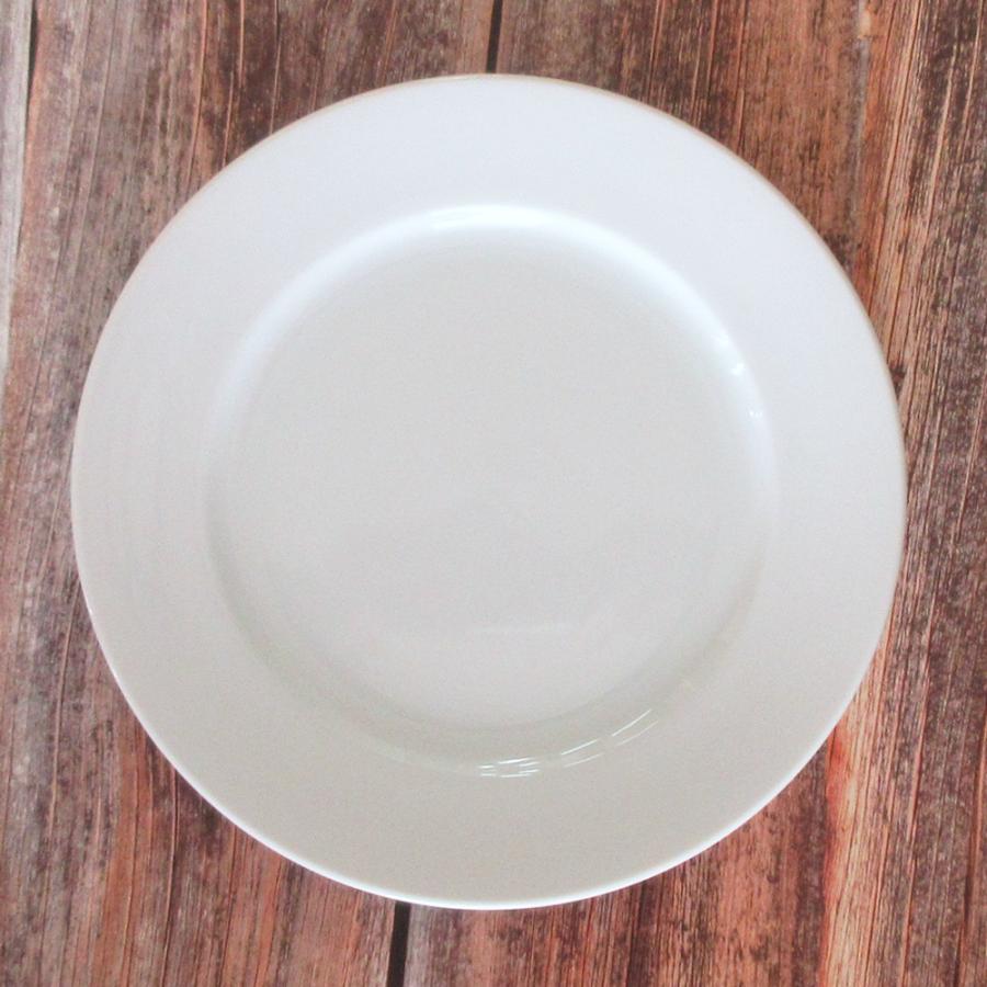皿 リムプレート 23cm皿 ホテルベーシック 玉渕 白 洋食器 業務用 美濃