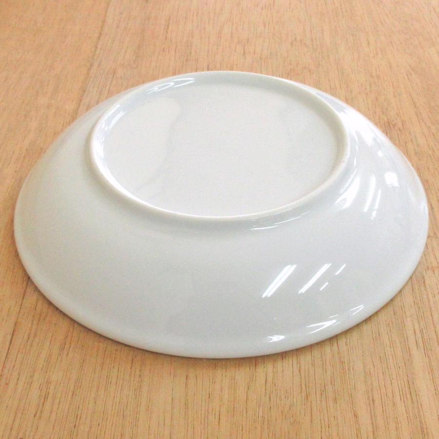 皿 スープ皿 19cm深皿 メタ玉 白 おしゃれ 洋食器 業務用 美濃焼 y12