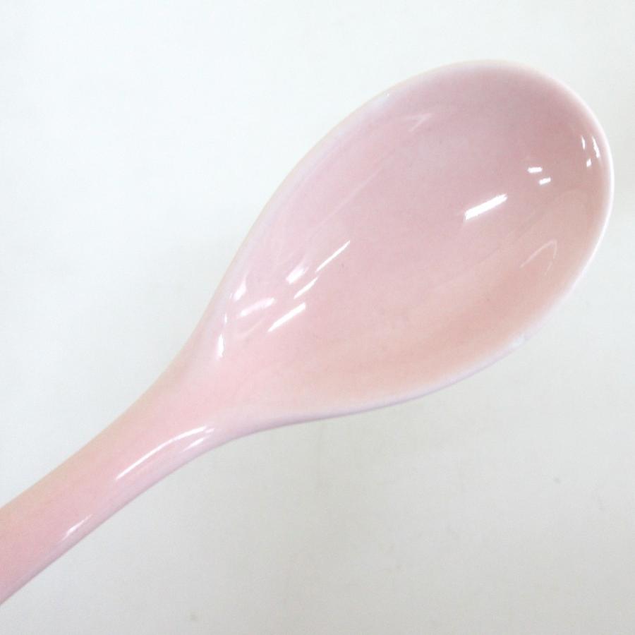 スプーン ピンク 強化磁器 陶器 おしゃれ 業務用 美濃焼 22d74031-559 