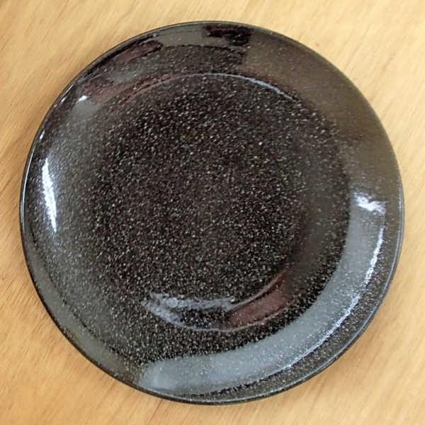 皿 大皿 28cm皿 黒御影 黒中華 おしゃれ 中華食器 業務用 美濃焼 y11