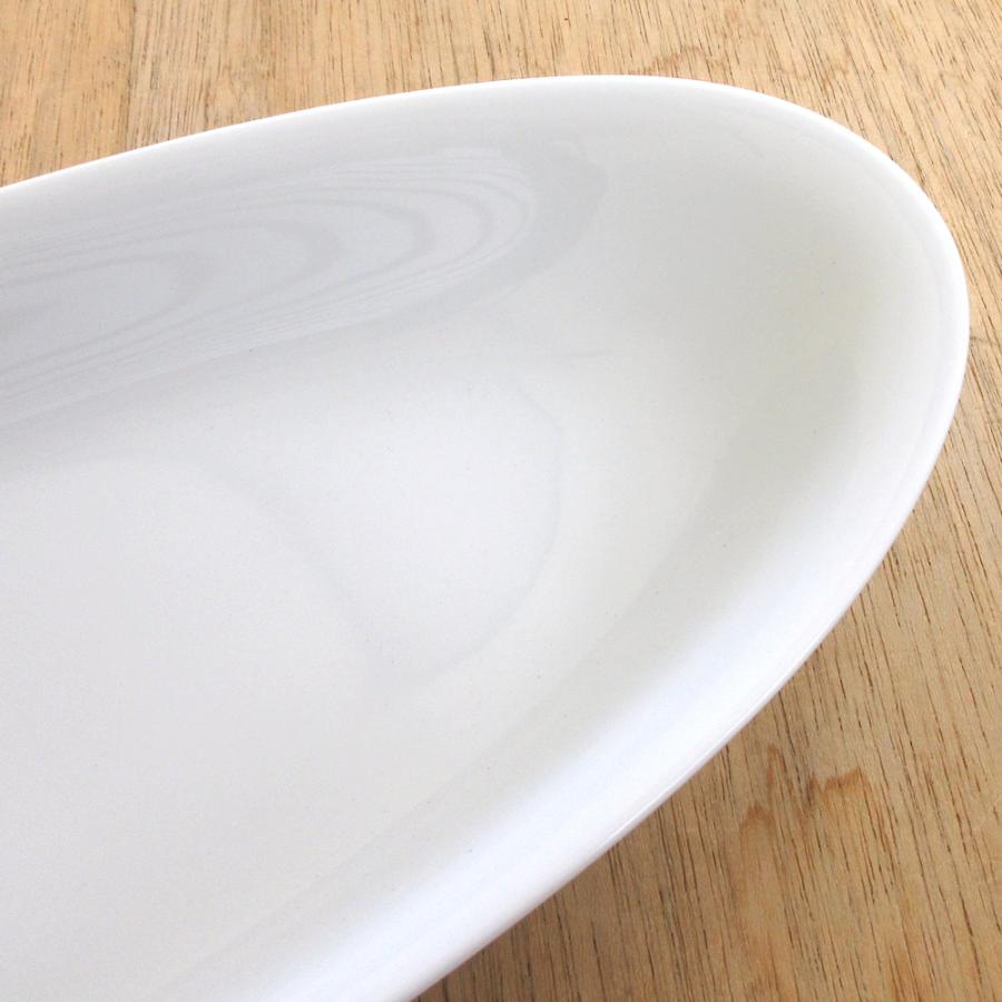 大皿 楕円皿 玉渕 セロリ皿 31cm 白 洋食器 業務用 おしゃれ 美濃焼 