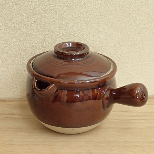 行平鍋 片手土鍋 8号 あめ釉 和食器 美濃焼 23y69227-581 : 四季彩