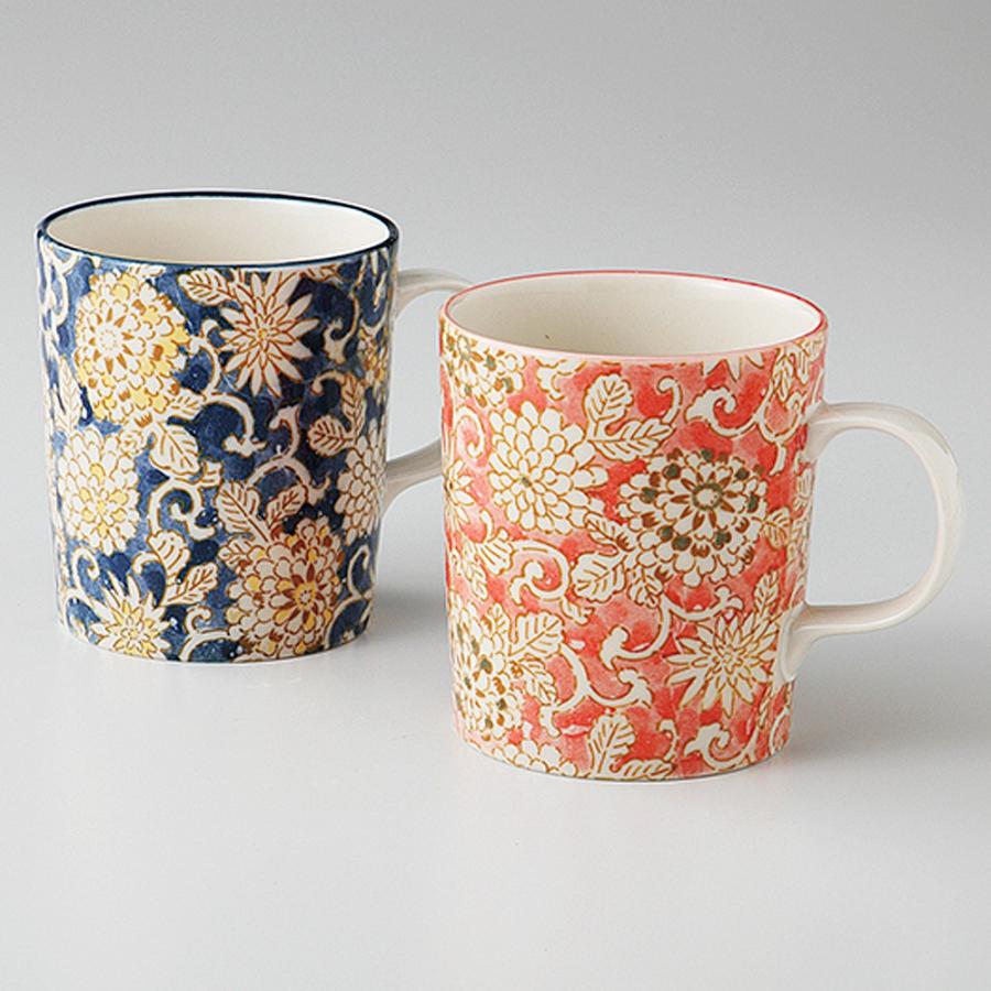 ペアマグカップ菊唐草 箱入り ペアマグ 和風 唐草模様 美濃焼 033 9 7a27 4 四季彩 陶器online 通販 Yahoo ショッピング