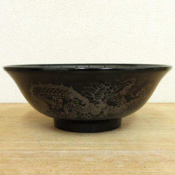丼 ラーメン鉢 ラーメン丼 6.8浅高台丼 黒釉銀竜紋 おしゃれ 丼 ラーメン鉢 ラーメン丼 6.8浅高台丼 黒釉銀竜紋 おしゃれ