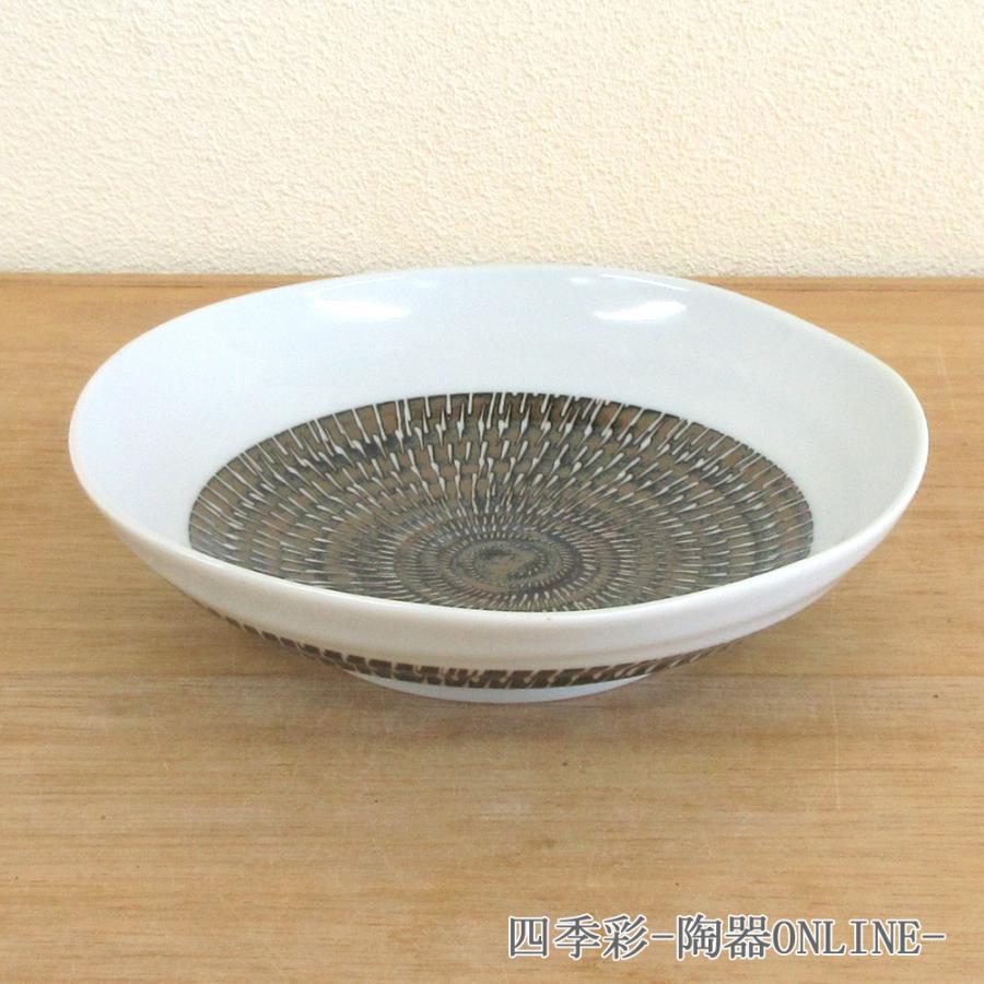 皿 深皿 めん皿 パスタ皿 錆飛びカンナ 21cm おしゃれ 業務用 和食器