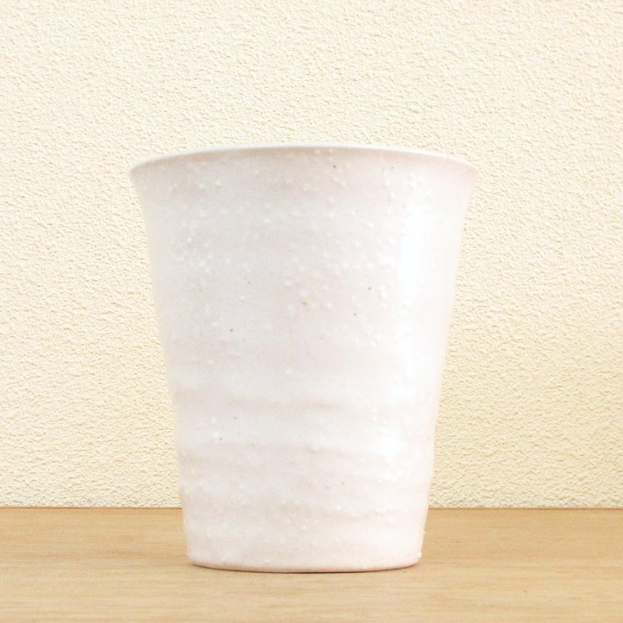 焼酎カップ フリーカップ 古代釉 白 陶器 土物 おしゃれ 和食器 業務用