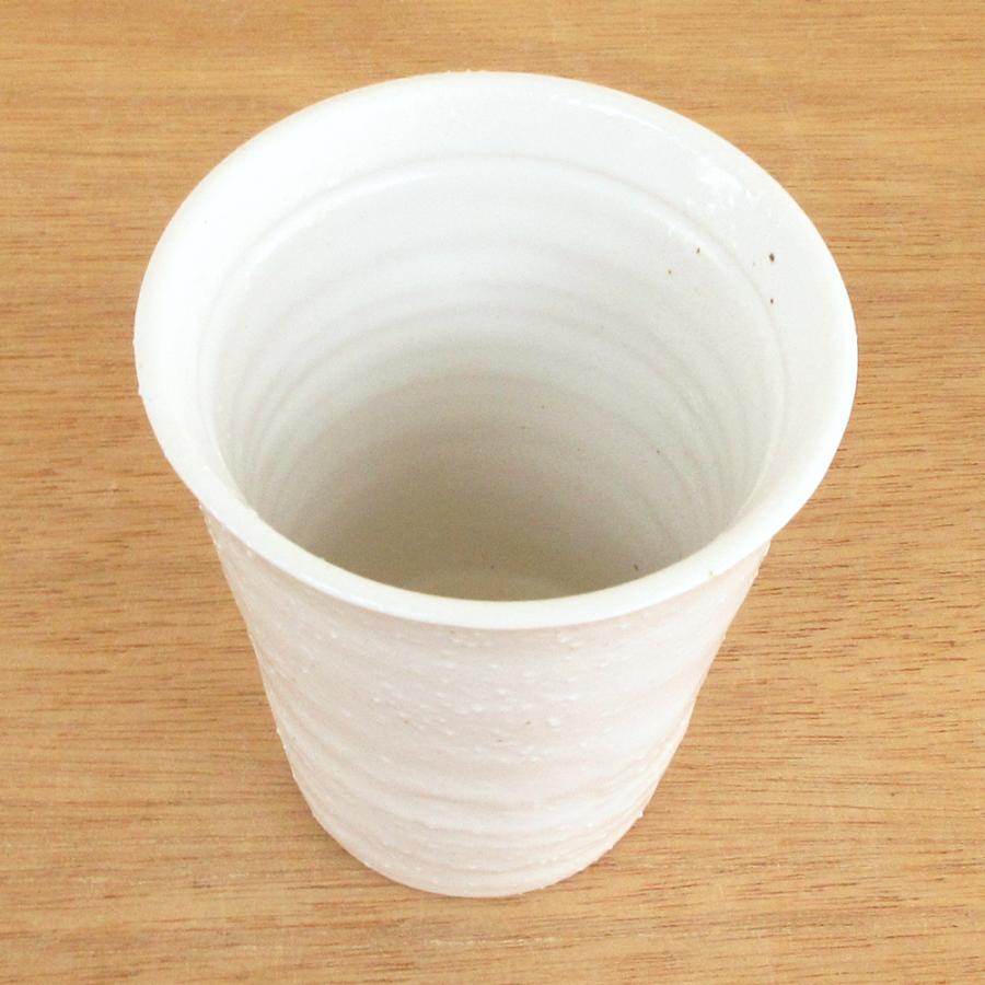 焼酎カップ フリーカップ 古代釉 白 陶器 土物 おしゃれ 和食器 業務用