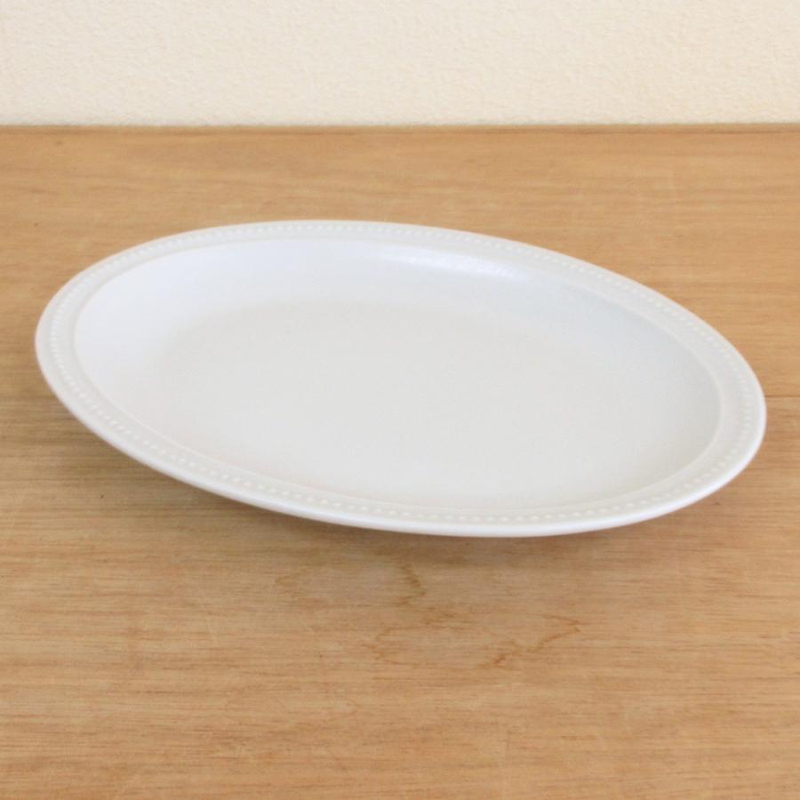 楕円皿 27cm オーバルプレート ドットリム 白 おしゃれ 洋食器 楕円皿 27cm オーバルプレート ドットリム 白 おしゃれ 洋食器