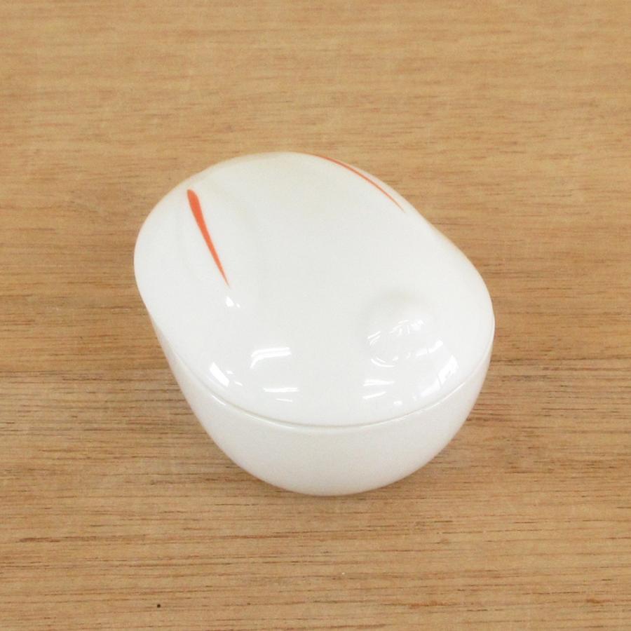 蓋付き珍味入れ うさぎ おしゃれ 和食器 業務用 25d12711-410 : 四季彩