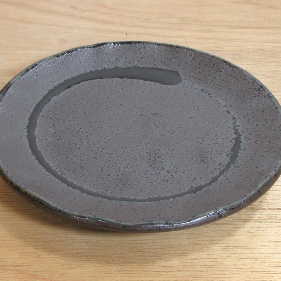 皿 取り皿 ケーキ皿 黒織部ライン 14cm おしゃれ フルーツ皿 和食器