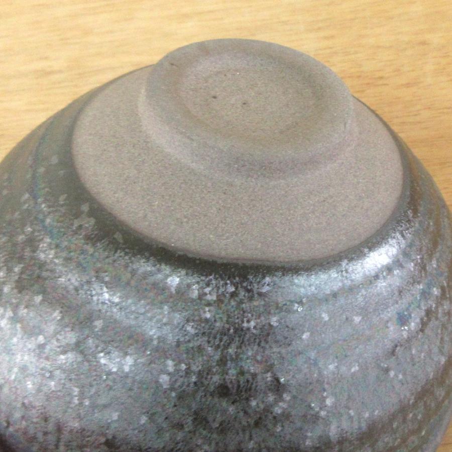 抹茶茶碗 鉄結晶塗分トルコ京型抹茶碗 和食器 美濃焼 26d41001-460