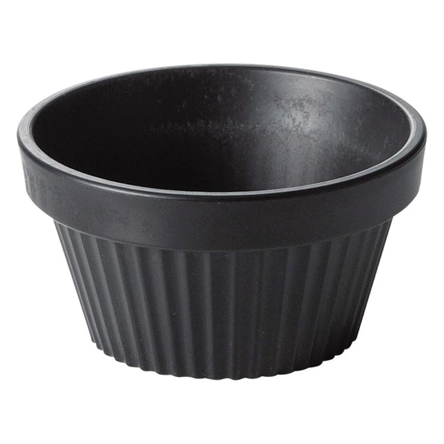 大量90個　業務用　メラミン　ココット ココット皿 スフレカップ スタック 黒 6.9cm メラミン食器 SPS 業務用
