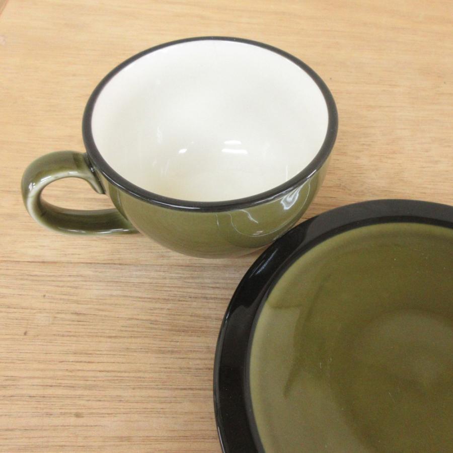 コーヒーカップ ソーサー ブラックラスト オリーブ おしゃれ カフェ 食器 業務用 美濃焼 9d 278 四季彩 陶器online 通販 Yahoo ショッピング