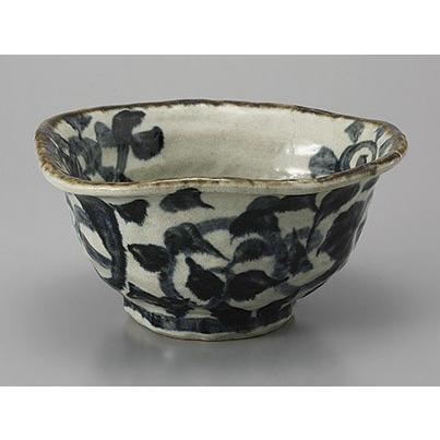 丼 どんぶり そば丼 変形5.5鉢 たこ唐草 土物 おしゃれ 和食器 業務用