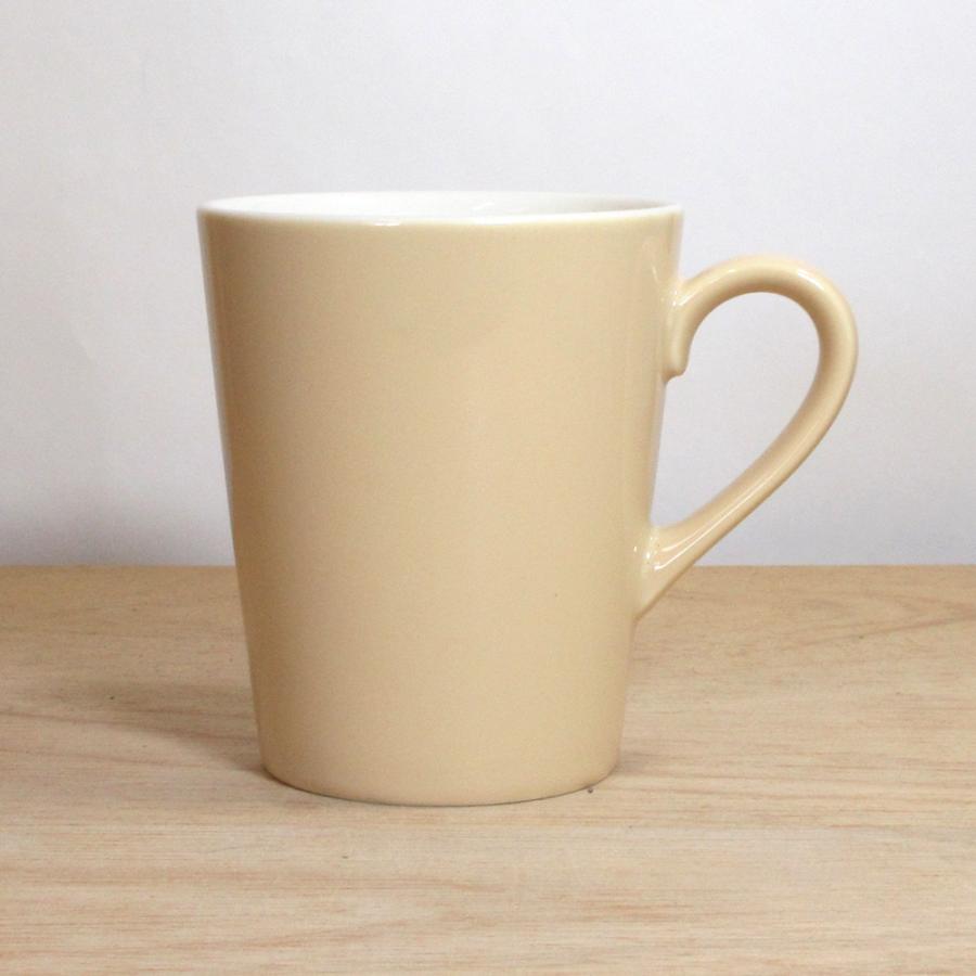 マグカップ ライフ ベージュ カフェ おしゃれ 業務用 陶器 美濃焼