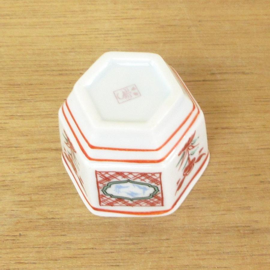 鉢■古い赤絵六角鉢 魁（江戸期）時代物 花唐草魚紋 大清康照年製 古美術 骨董■ 鉢□古い赤絵六角鉢 魁（江戸期）時代物 花唐草魚紋 大清