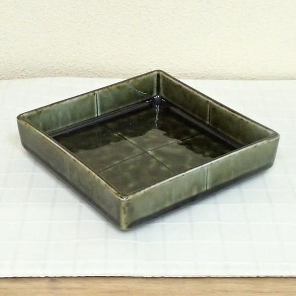 皿 角皿 正角前菜皿 織部 15cm おしゃれ 和食器 美濃焼 業務用 26b218