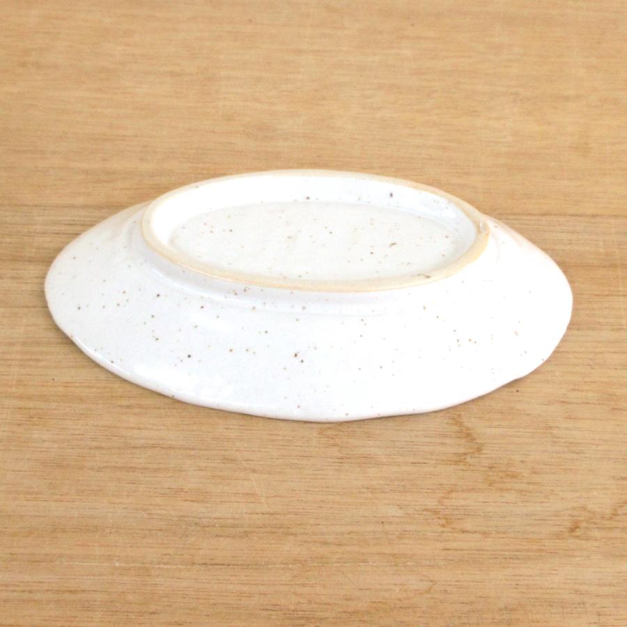 皿 中皿 取り皿 粉引 楕円リム 17cm おしゃれ 和食器 業務用