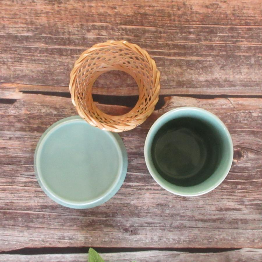 ヒレ酒カップ ハカマ付 古青地 ふぐ ひれ酒 酒器 おしゃれ 業務用 美濃
