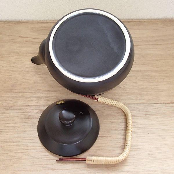 土瓶 直火用耐熱 5号 黒 850cc おしゃれ 業務用 常滑焼 25d45707-620