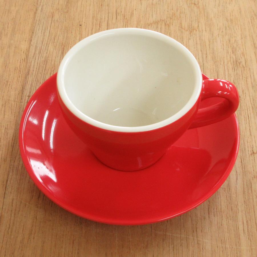 コーヒーカップ ソーサー レッド Real Red MIDI 赤 おしゃれ 陶器 洋食