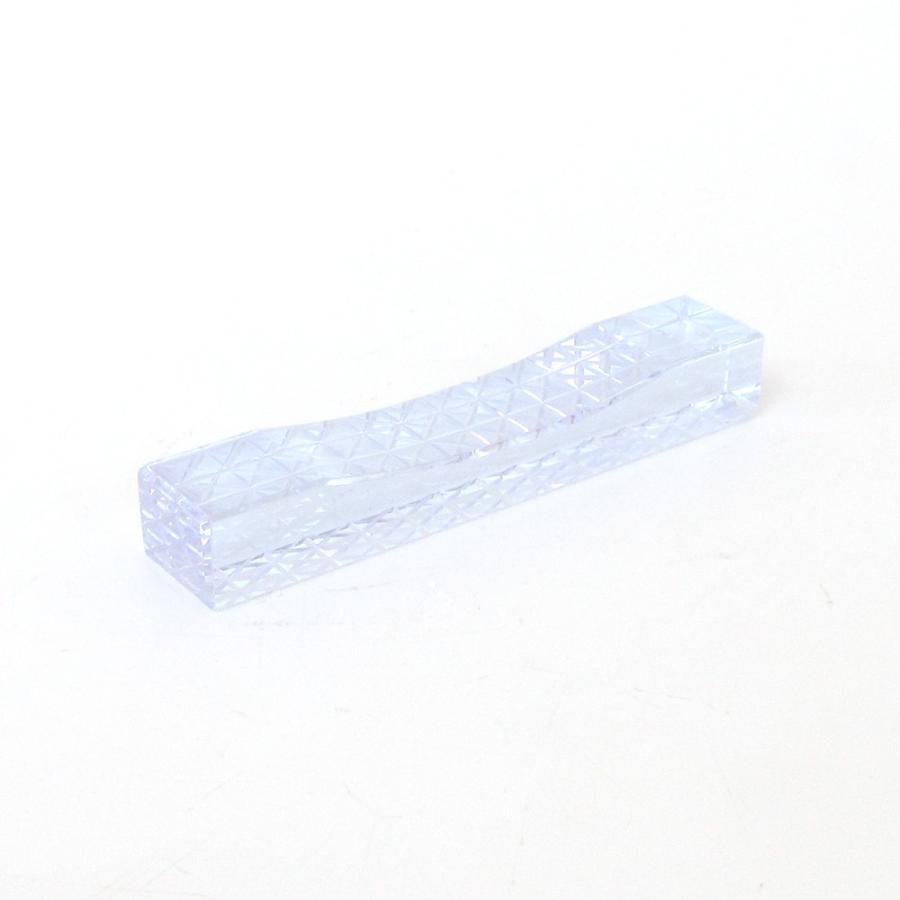 箸置 5個セット ガラス クリスタル切子 スリム ブルー おしゃれ 在庫