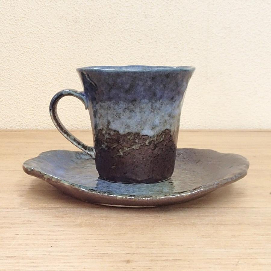 コーヒーカップ ソーサー 5客セット 森の湖 和陶器 おしゃれ 業務用