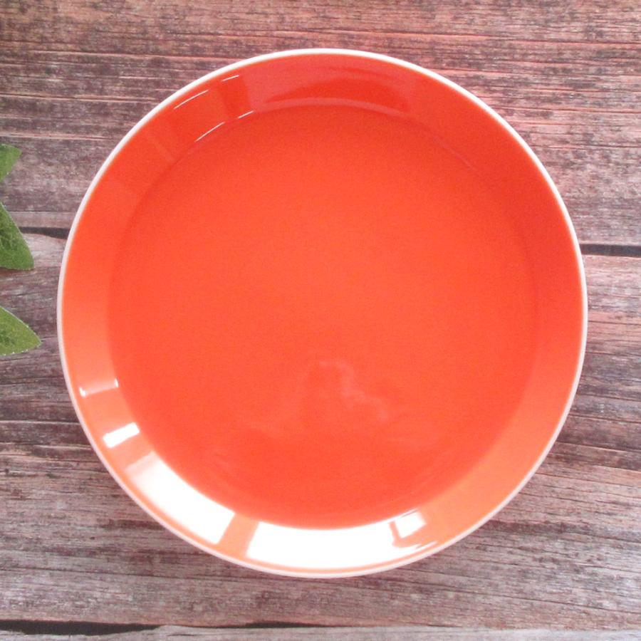 皿 23cmプレート パスタ皿 カレー皿 オレンジ パシオン おしゃれ 業務
